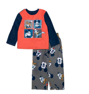 Mickey Mouse Toddler Boy Mickey and Friends Long Sleeve Top and Pants, 2 p.s. 2T